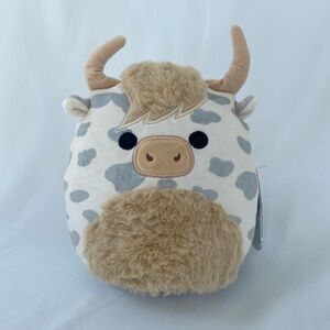 Borsa the Spotted Highland Cow 7.5” Squishmallow NWT